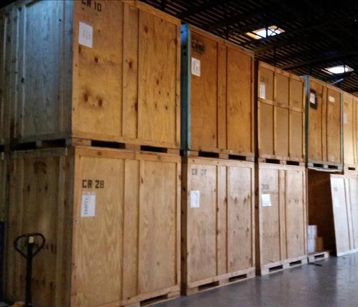 storage containers inside our warehouse