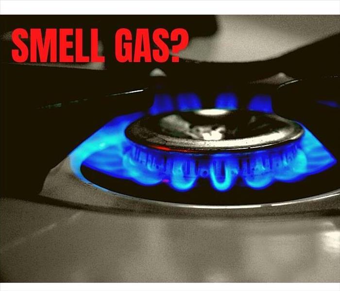 gas stove lit